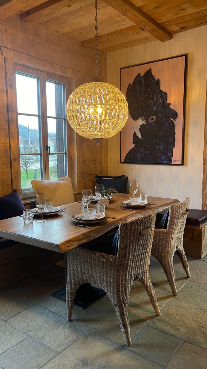 Innenraum der Lodge